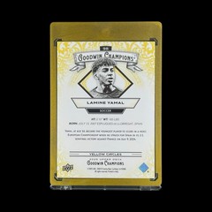 LAMINE YAMAL RARE /199 YELLOW CIRCLES FOIL 2025 Upper Deck Goodwin Champions
