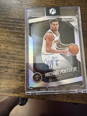 2024-25 Panini Prizm Black – Michael Porter Jr Silver Prizm Auto #40 Nuggets