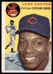 1954 Topps #23 LUKE EASTER (b) Cleveland Indians VGEX