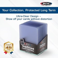 1000 Thick Card Topload Holders 79 Pt. 3×4 Rigid Clear Jersey Storage New By BCW