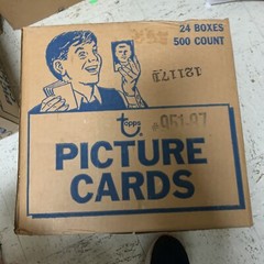 1987 TOPPS BASEBALL VENDING CASE SEALED – 24 BOXES OF 500 CARDS –