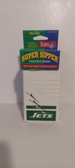 NY JETS Super Sipper Juice Box Holder white and green vintage 1990 NFL