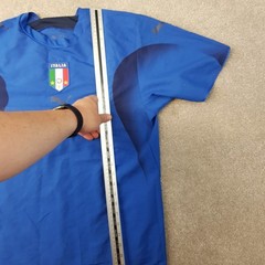 Italy Mens Football Shirt Large Blue Home 2006 World Cup Italia Training