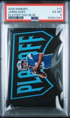 2025 Panini Honors – Jared Goff #13 Playoff SSD Blue /15 Color Match Lions