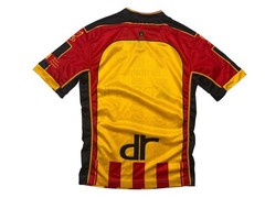 US LECCE 1908 Yellow/Red ITALIAN FOOTBALL JERSEY Soccer Shirt Adult 2XS (Youth)