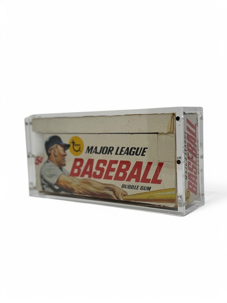 Stackable Premium Acrylic Display Case w/ Magnetic Lid for 60’s Topps Wax Box