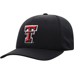 Men’s Top of the World Black Texas Tech Red Raiders Reflex Logo Flex Hat