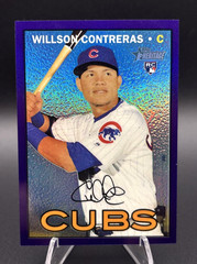 2016 Topps Heritage High Number Willson Contreras RC Chrome Purple Refractor