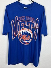 90s Reprint MLB New York Mets 1991 T-Shirt Classic style blue tee HN1256