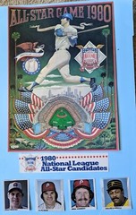 1980 MLB All-Star Game Program Player Cuts – U Pick a player