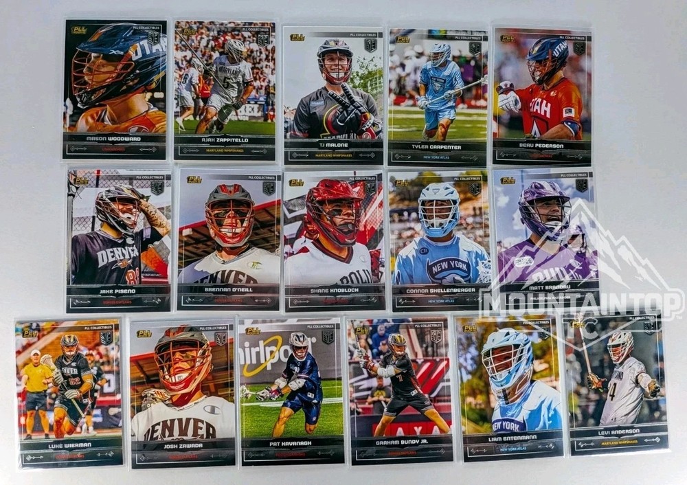 ROOKIE (16) Base Card Set – 2025 PLL Fieldside Premier Lacrosse League RC