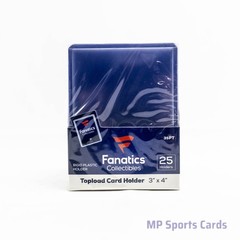 (1) Fanatics 35pt 3×4 Topload Card Holder 25 Count