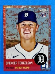 2022 Topps Chrome Platinum Spencer Torkelson RC Rose Gold Toile Refractor /75