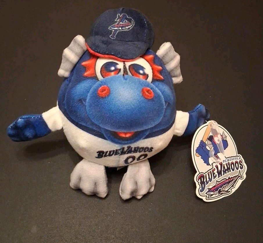 Pensacola Blue Wahoos 6.5″ Plush Kazoo #00 Mascot Rally Heads 2017 MLB Minors