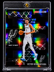 VICTOR WEMBANYAMA BLACK REFRACTOR SP Insert Holo Foil 2025-26 San Antonio Spurs