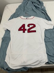 2017 Boston Red Sox Eduardo Rodriguez Team Issued Jackie Robinson Day Jersey