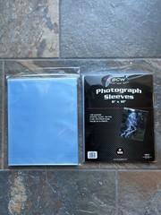 200 BCW Photograph Sleeves 8×10 Acid Free No PVC PAT Passed Crystal Clear