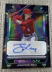 2021 Panini Chronicles – Obsidian Autographs Jonathan India #O-JI (AU, RC)