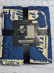 NEW NCAA UTEP Miners Lightweight Quilted Blanket 60″x80″ Double Sided