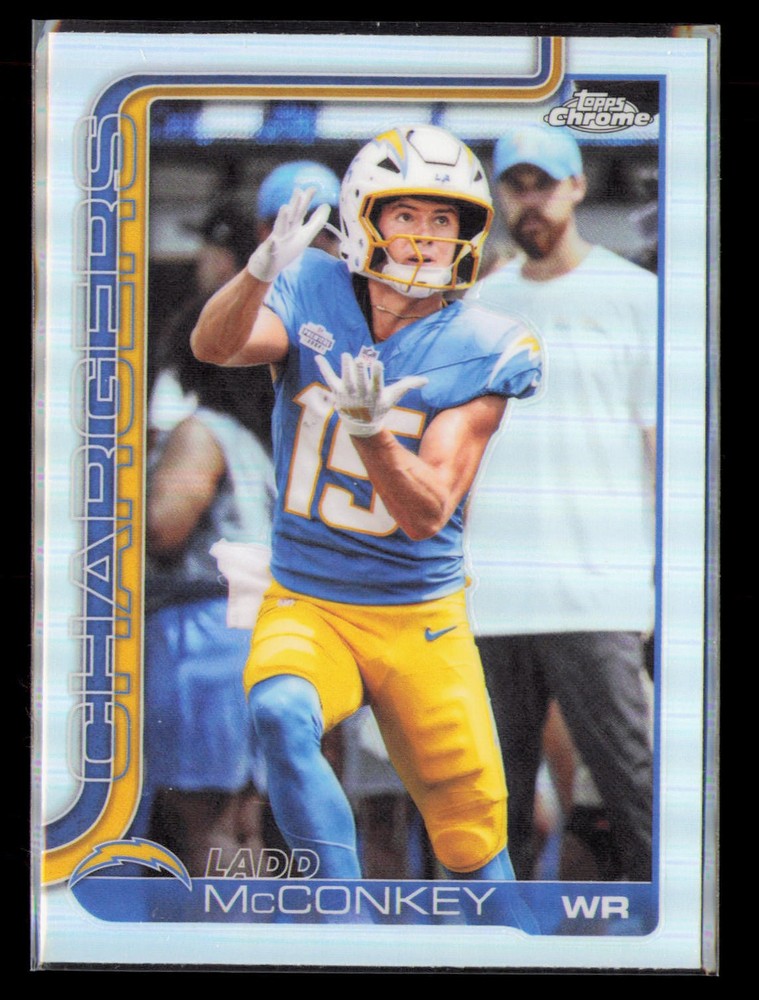 2025 Topps Chrome #156 Ladd McConkey Refractor