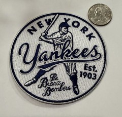 NEW YORK YANKEES Vintage Style Embroidered Iron On Patch 3.5” X 3.5” Beautiful!