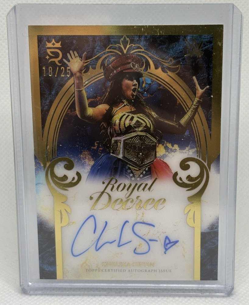 2025 Topps Royalty WWE Chelsea Green Royal Decree on-card Auto RDE-CGR /25