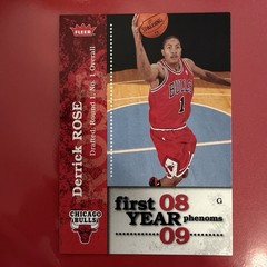 Derrick Rose 2008-09 Fleer First Year Phenoms RC #PH-1 Chicago Bulls
