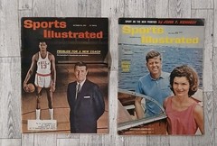 Sports Illustrated 1960 1961 John F Kennedy JFK Wilt Chamberlain Rookie Lot