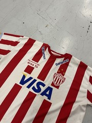 Vtg Club Necaxa Home Visa Victoria Mexican Soccer League Jersey Mens Red White