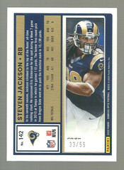 33/55 Steven Jackson 2025 Panini Donruss Optic #142 Rams