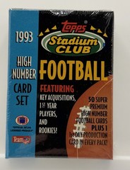1993 Topps Stadium Club Factory Sealed High Number Football Card Set
