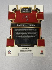 2023 Panini Select – Concourse Baker Mayfield #92 Copper Prizm Die-Cut /299