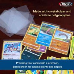 (Pack of 100) 2 5/8 X 3 5/8 BCW Penny Card Sleeves