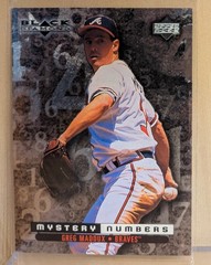 1999 Upper Deck Black Diamond MYSTERY NUMBERS #11 Greg Maddux RARE INSERT /1100