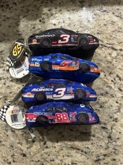 Lot Of 4, Jarrett, Earnhardt, Vtg Redliner’s Speedie Beanie Race Car