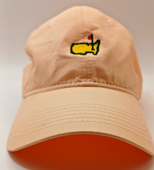 Masters Needlepoint Logo Golf Hat Adjustable Ahead Peach Cap