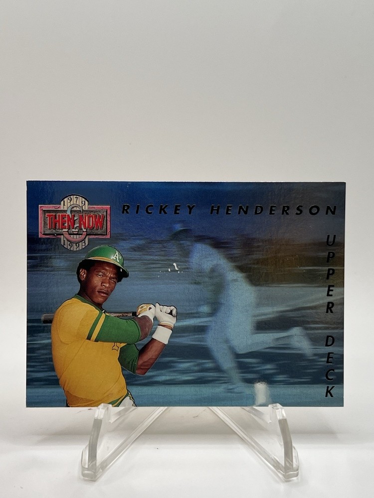 1993 Upper Deck – Then & Now Rickey Henderson #TN3