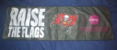 34in X 11in Tampa Bay Bucs “Raise The Flags” Thin Banner-Like Material *New*