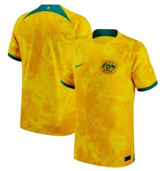 Nike Australia Home Yellow 2022/23 Soccer Jersey