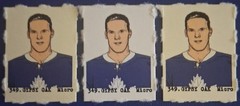 (3) TIM HORTON Leafs Rare Gypsy Oak Gumball Machine Hockey Cards