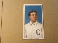 1909 – 1911 T206 WHITE BORDER OSSEE SCHRECK COLUMBUS HIGHER GRADE NO CREASES