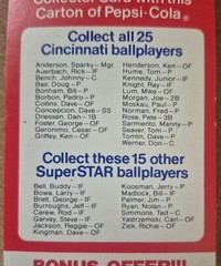 1978 Pepsi SuperStar Playing Card Complete Set (40 cards)