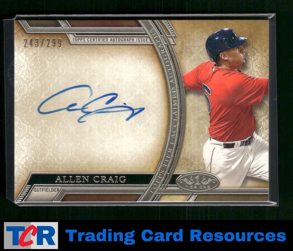 2015 Topps Tier One – Acclaimed Autographs #AA-AC Allen Craig #/299