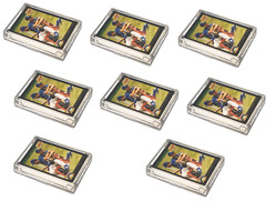 (8 Box Lot) Pro-Mold 2 Piece Plastic Card Storage Box (25 Count Size) Slider Box