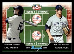 2013 Bowman Draft Aaron Judge / Eric Jagielo Dual Draftees #DD-JJ Yankees 3e91a