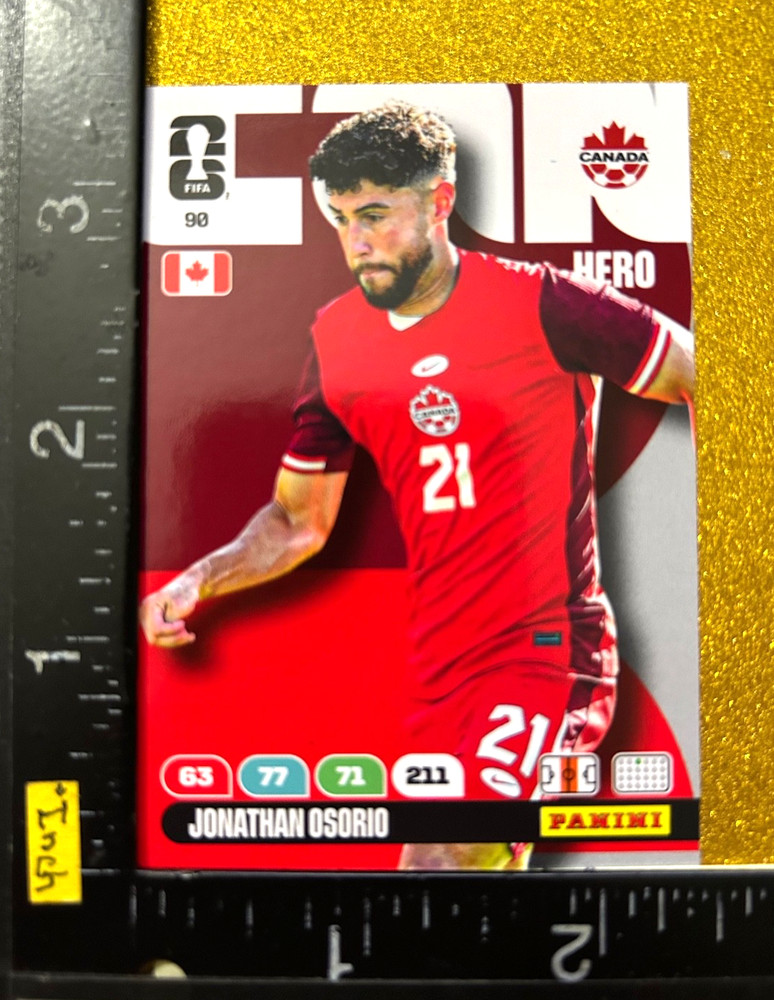 PANINI ADRENALYN XL FIFA WORLD CUP 2026, JONATHAN OSORIO, CANADA, CARD#90