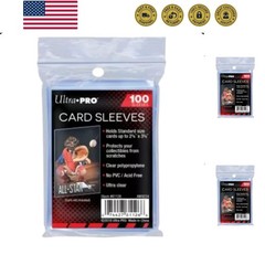 10 Ten Pack Lot of 100 Soft Sleeves / Penny Sleeve for Baseball Cards & Other…