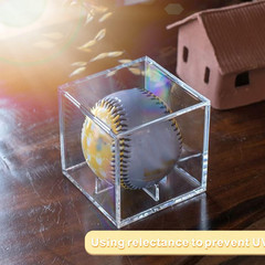 12Pack Baseball Display Case Acrylic Cube – UV Protected Acrylic Baseball Holder