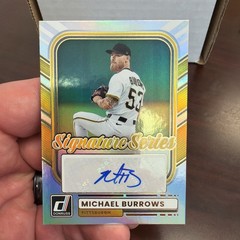2026 Panini Donruss Michael Burrows Signature Series Silver Auto Pirates