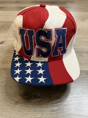 Vintage 1996 The Game Atlanta Olympic Games SnapBack USA Flag Hat